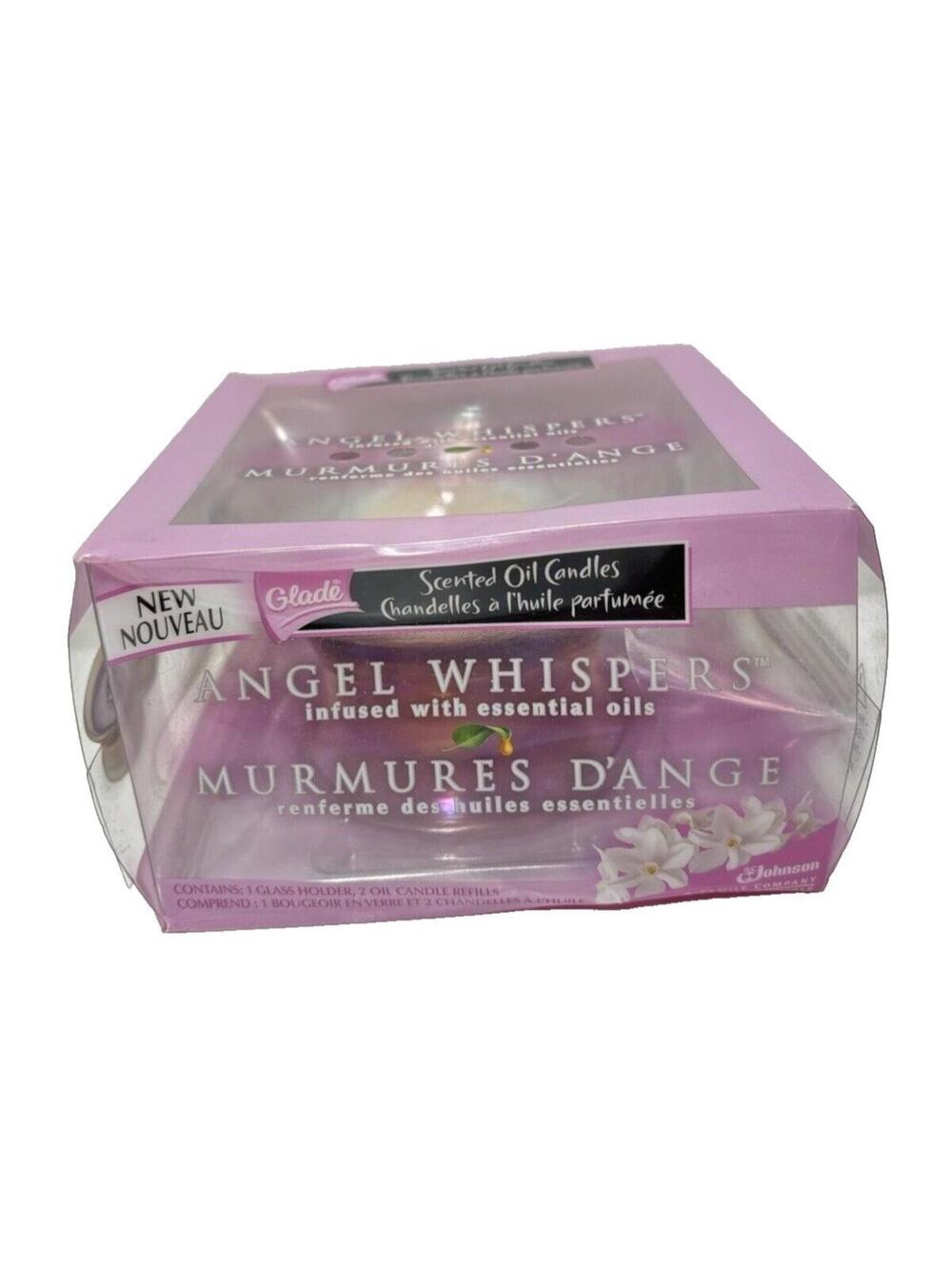 Glade Angel Whispers Scented Oil Candle – Essential Oil Infused, Discontinued